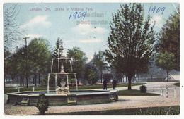 Scene In Victoria Park, London Ontario Canada, 1900s Old Vintage Postcard M8496 - Londen