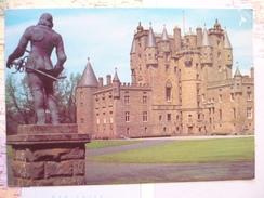 Glamish Castlle The West Front And Main Entrance - Angus