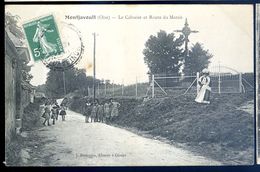 Cpa  Du 60 Montjavoult -- Le Calvaire Et La Route Du Marais  SEP17-17 - Montjavoult