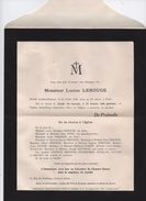 Faire-part De Décés à Deux Volets / Lucien LEROUGE/Saint Pierre-Saint Paul CLAMART/ Juillet 1938    FPD111 - Obituary Notices