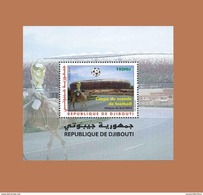 DJIBOUTI SOCCER WORLD CUP SOUTH AFRICA COUPE MONDE FOOTBALL BLOC BLOCK S/S 2010 Michel Mi 165 MNH ** RARE - 2010 – África Del Sur