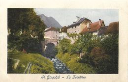 CARTE POSTALE ORIGINALE ANCIENNE COULEUR : SAINT GINGOLPH LA FRONTIERE  VS VALAIS SUISSE - Saint-Gingolph