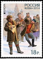 SALE!!! RUSSIA RUSIA RUSSIE RUSSLAND 2014 EUROPA CEPT Music Instruments - 1 Stamp Set MNH ** - Ganze Bögen