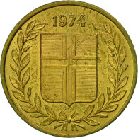 Monnaie, Iceland, 50 Aurar, 1974, TTB+, Nickel-brass, KM:17 - Islanda