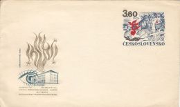 5901FM- MARTYRS MEMORIA PHILATELIC EXHIBITION, COVER STATIONERY, 1974, CZECHOSLOVAKIA - Briefe