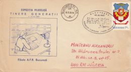 5913FM- YOUNG GENERATIONS PHILATELIC EXHIBITION, SPECIAL COVER, 1980, ROMANIA - Lettres & Documents