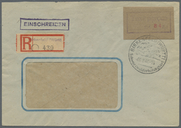 Br Deutsche Lokalausgaben Ab 1945: BIRKENFELD: 84 Pfg. Type I Auf Einschreibe-Fensterumschlag. Reiner M - Andere & Zonder Classificatie
