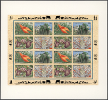 Thematik: Flora, Botanik / Flora, Botany, Bloom: 1996, UN New York. Imperforate Proof For The Miniature Sheet (4 Blocks - Autres & Non Classés