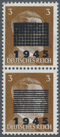 ** Deutsche Lokalausgaben Ab 1945: Netschkau-Reichenbach: 1945, 3 Pfg. Im Senkrechten Paar, Obere Marke - Other & Unclassified