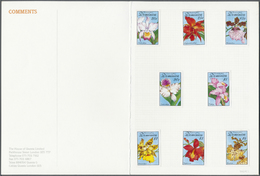 Thematik: Flora-Orchideen / Flora-orchids: 1994, Dominica. Imperforate Proofs In Issued Colors For The ORCHIDS Series (8 - Orchids