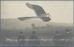 Thematik: Flugzeuge, Luftfahrt / Airoplanes, Aviation: 1911, SCHWÄBISCHE FLUGWOCHE 10.-13.9., Schaufliegen-Ereignis-Foto - Aerei