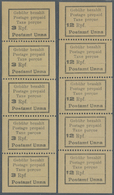 ** Deutsche Lokalausgaben Ab 1945: UNNA (Westfalen): 1945, 3 Rpf.-12 Rpf. Gebührenzettel Je Im Postfris - Altri & Non Classificati