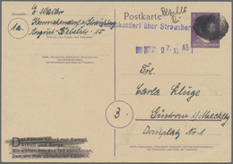 GA Deutsche Lokalausgaben Ab 1945 - Ganzsachen: Hennickendorf ü Strausberg Aufbrauch 6 Pf P 314 II , Be - Other & Unclassified