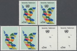 ** Thematik: Frieden / Peace: 1980, UN Vienna. Perforated (!) Progressive Proof (10 Phases) In Pairs For The 2.50s Defin - Non Classés