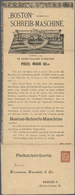 GA Thematik: Industrie, Handel / Industry, Trading: 1895 (ca.), Berliner Packetfahrt. 4-fach-Klappkarte 2 Pf Ziffer Mit  - Unclassified