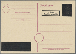 GA Alliierte Besetzung - Aufbrauchsausgaben: Französische Zone: 1946, 12 Rpf. Auf 6 Pfg. Aufbrauch-Ganz - Andere & Zonder Classificatie