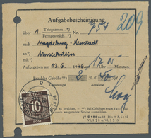 Br Alliierte Besetzung - Gemeinschaftsausgaben: 1946, 10 Pfg. Ziffer Mit Stempel "BERLIN-CHARLOTTENBURG - Andere & Zonder Classificatie