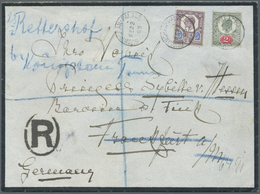 Br Thematik: Königtum, Adel / Royalty, Nobility: 1905, Larger Size Mourning Cover Franked With 2 And 5 D Edward VII Sent - Royalties, Royals