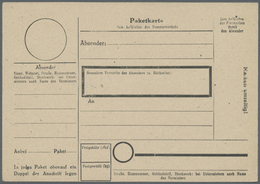 GA Alliierte Besetzung - Ganzsachen: 1946, 10 Pfg. Arbeiter Ganzsachenkarte Mit Rückseitig Komplettem Z - Other & Unclassified