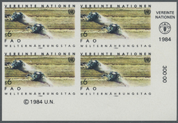 ** Thematik: Landwirtschaft / Agriculture: 1984, UN Vienna. Imperforate Corner Block Of 4 For The 6s Value Of The Issue  - Agricoltura