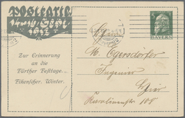 GA Thematik: Luther: 1912, Bayern. Privat-Postkarte 5 Pf Luitpold "12. Landesfest D. Hauptvereins D. Evang. Bundes In Ba - Théologiens