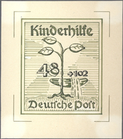 Sowjetische Zone - Mecklenburg-Vorpommern: 1945 KINDERHILFE, "Lebensbaum Mit Kinderwiege" 6 Pfg., 12 - Autres & Non Classés