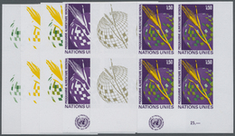 ** Thematik: Nahrung / Food: 1971, UN Geneva. Progressive Proof (6 Phases) In Corner Blocks Of 4 For The Issue WORLD FOO - Food