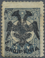 * Albanien: 1913, Double Headed Eagle Overprints, 2pi. Blue-black Mint O.g. With Hinge Remnant And Some Slight T - Albania