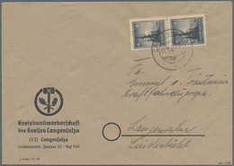 Br Sowjetische Zone - Thüringen: Bedarfsbrief Aus Langensalza Vom 30.1.46 Mit 2 X  93 AX T. Als Ortsbri - Other & Unclassified