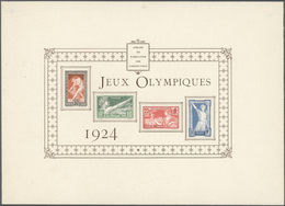 (*) Thematik: Olympische Spiele / Olympic Games: 1924, France For Paris '24. Collective DeLuxe Sheet For The Complete Ol - Other & Unclassified