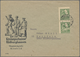 Br Sowjetische Zone - Thüringen: Bedarfsbrief Aus Römhild Vom 26.2.46 Nach Zeilfeld. Mit 2 X 95 AX Cw F - Other & Unclassified