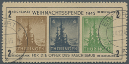 O Sowjetische Zone - Thüringen: 1945, Antifa-Block, Gelblichgraues Papier, Type I, Gestempelt "ERFURT - Autres & Non Classés