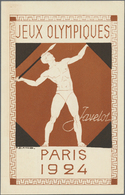 GA Thematik: Olympische Spiele / Olympic Games: 1924, France. Private Picture Postcard 15c Pasteur "Jeux Olympiques Pari - Other & Unclassified