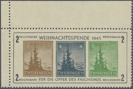 ** Sowjetische Zone - Thüringen: 1945, Antifa-Block Auf Weißem, Holzfreien Kartonpapier, 3 Pf. Dunkelbr - Autres & Non Classés