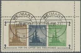 O Sowjetische Zone - Thüringen: 1945, Antifa-Block Auf Weißem, Holzfreien Kartonpapier, 3 Pf. Dunkelbr - Altri & Non Classificati