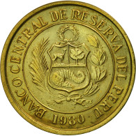 Monnaie, Pérou, 5 Soles, 1980, Lima, SUP, Laiton, KM:271 - Pérou