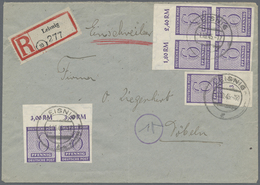 Br Sowjetische Zone - West-Sachsen: Bedarfsbrief (min. Bugspur) Leipzig  Als Einschreiben Vom 1.10.45 N - Other & Unclassified