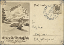 GA Thematik: Olympische Spiele / Olympic Games: 1936, Dt. Reich Für Berlin. Lot Von 7 Olympia-Postkarten. Alle Mit SST " - Other & Unclassified