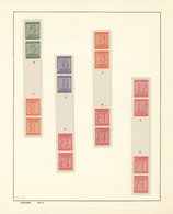 ** Sowjetische Zone - West-Sachsen: 1945, Freimarken, Alle Zusammendrucke Aus Großbogen Gezähnt Und Ung - Autres & Non Classés