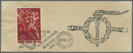 Brrst Thematik: Olympische Spiele / Olympic Games: 1944 Polen Woldenberg 10F. Lagerpostmarke Zum Olympischen Jahr Mit Ma - Autres & Non Classés