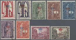 O Belgien: 1929, 5 C. Bis 10 F. ORVAL Mit Monogramm-Aufdruck „L" Mit Krone, Kompl. Ausgabe (9 Werte) Einwandfrei - Other & Unclassified