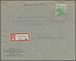 Br Sowjetische Zone - Bezirkshandstempel - V - Bez. 27 (Leipzig): 1948, 84 Pfg. Arbeiter Mit Handstempe - Andere & Zonder Classificatie