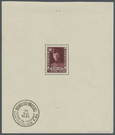 ** Belgien: 1931, Brussels Philatelic Exhibition, Souvenir Sheet, Unmounted Mint With Postmark At Lower Left Marg - Altri & Non Classificati