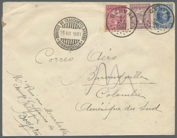 Br Belgien: VERY RARE MIXED FRANKING BELGIUM + SCADTA ON  AIRMAIL ACCIDENT COVER. The Cover Was Sent From GENVAL - Autres & Non Classés