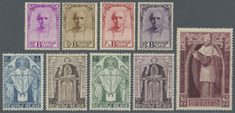 ** Belgien: 1932, Kardinal Désiré Mercier, Tadellos Taufrische Serie (C.O.B. € 1.300,-). - Other & Unclassified