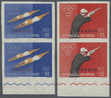 ** Thematik: Olympische Spiele / Olympic Games: 1960, San Marino For Olympic Summer Games, Rom. Set Of The 4 Airmail Val - Autres & Non Classés