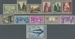 ** Belgien: 1933, Wiederaufbau Der Abtei Orval (II) Als Einwandfrei Postfrischer Satz, M€ 2.200,- - Other & Unclassified