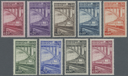 ** Belgien - Eisenbahnpaketmarken: 1935, 100 Jahre Belgische Eisenbahn, Kompletter, Taufrischer Postfrischer Luxu - Luggage [BA]