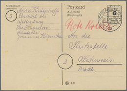 GA Sowjetische Zone - Ganzsachen: 1945, RPD Schwerin, Postkarte 6 Pf Sauber Ortsgebraucht (19.6.45), Mi - Other & Unclassified