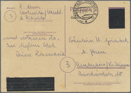 GA Sowjetische Zone - Ganzsachen: 1945, (6 Pf) Auf 6 Pfg. Aufbrauch-Ganzsachenkarte Damgarten Bedarfsge - Other & Unclassified